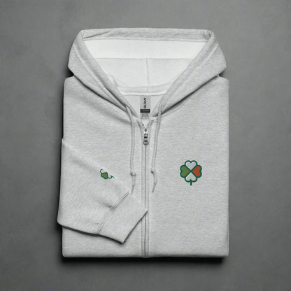 Eirin Apparel Men's Hoodie Sport Grey / S Men's Signature Hibernian Premium Zip Up Hoodie