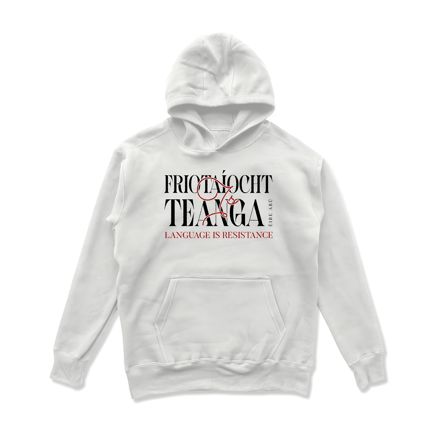 Eirin Apparel Men's Hoodie White / S Men’s 'Language Is Resistance' Gaelic Hoodie