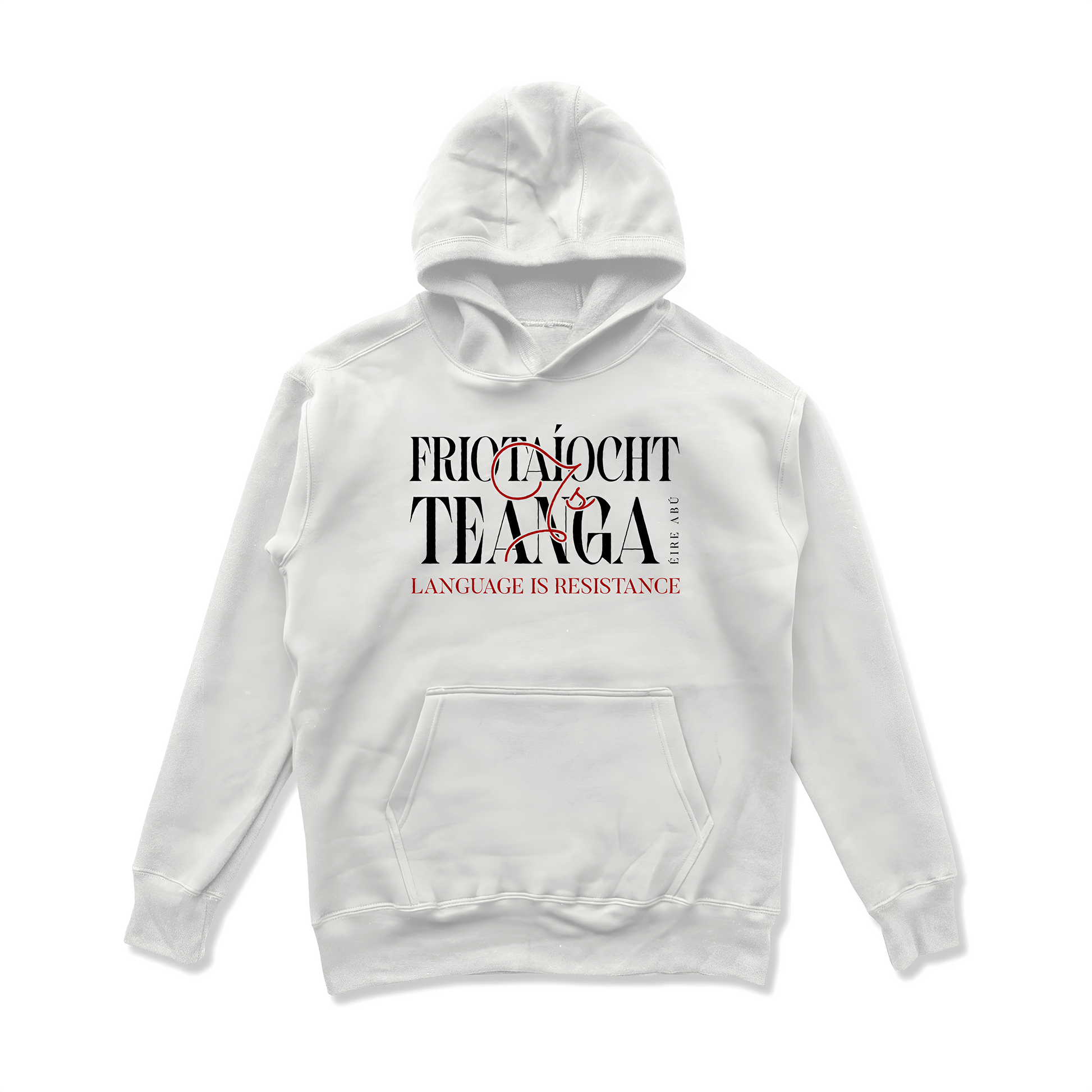 Eirin Apparel Men's Hoodie White / S Men’s 'Language Is Resistance' Gaelic Hoodie
