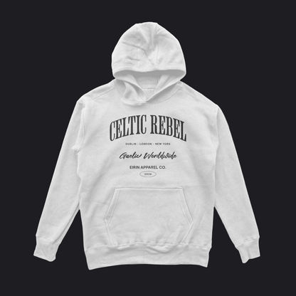 Eirin Apparel Men's Hoodie White / S Men's 'Worldwide Celtic Rebel' Hoodie