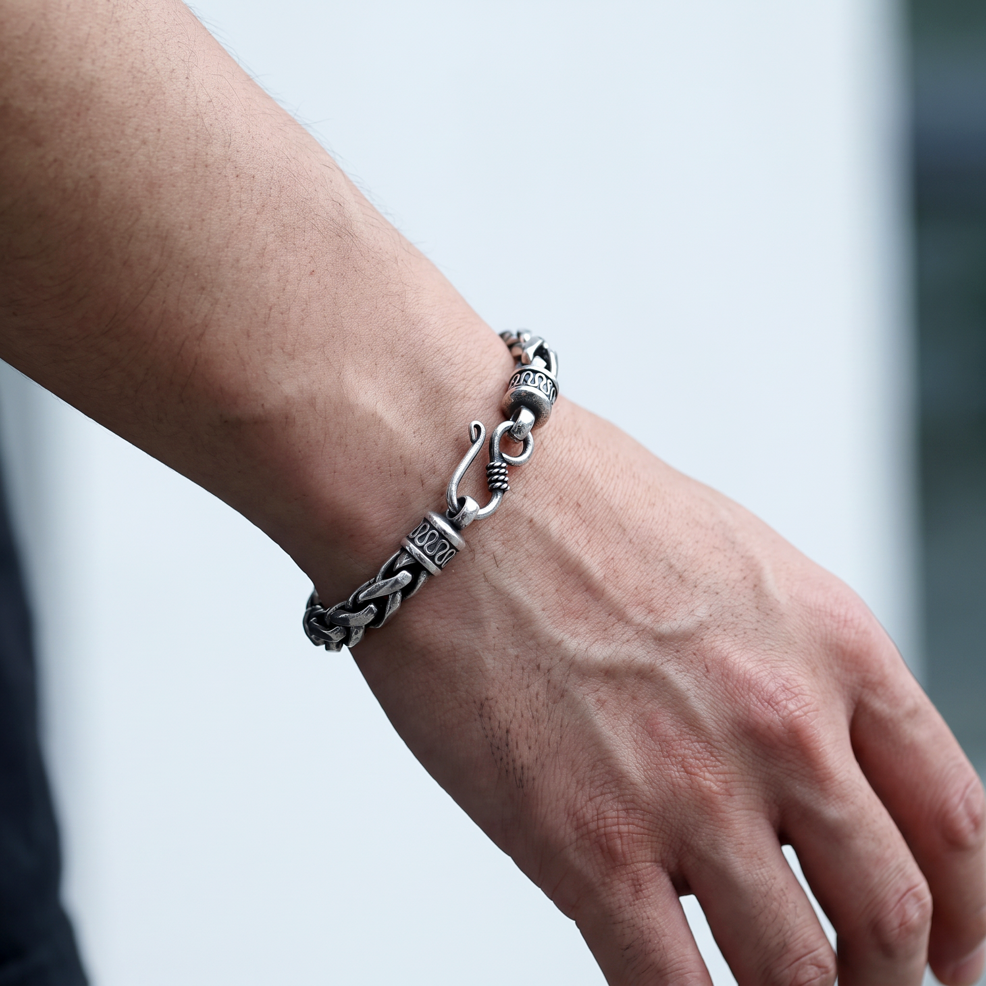 Eirin Apparel Men's Ring Men's Celtic Chain Bracelet