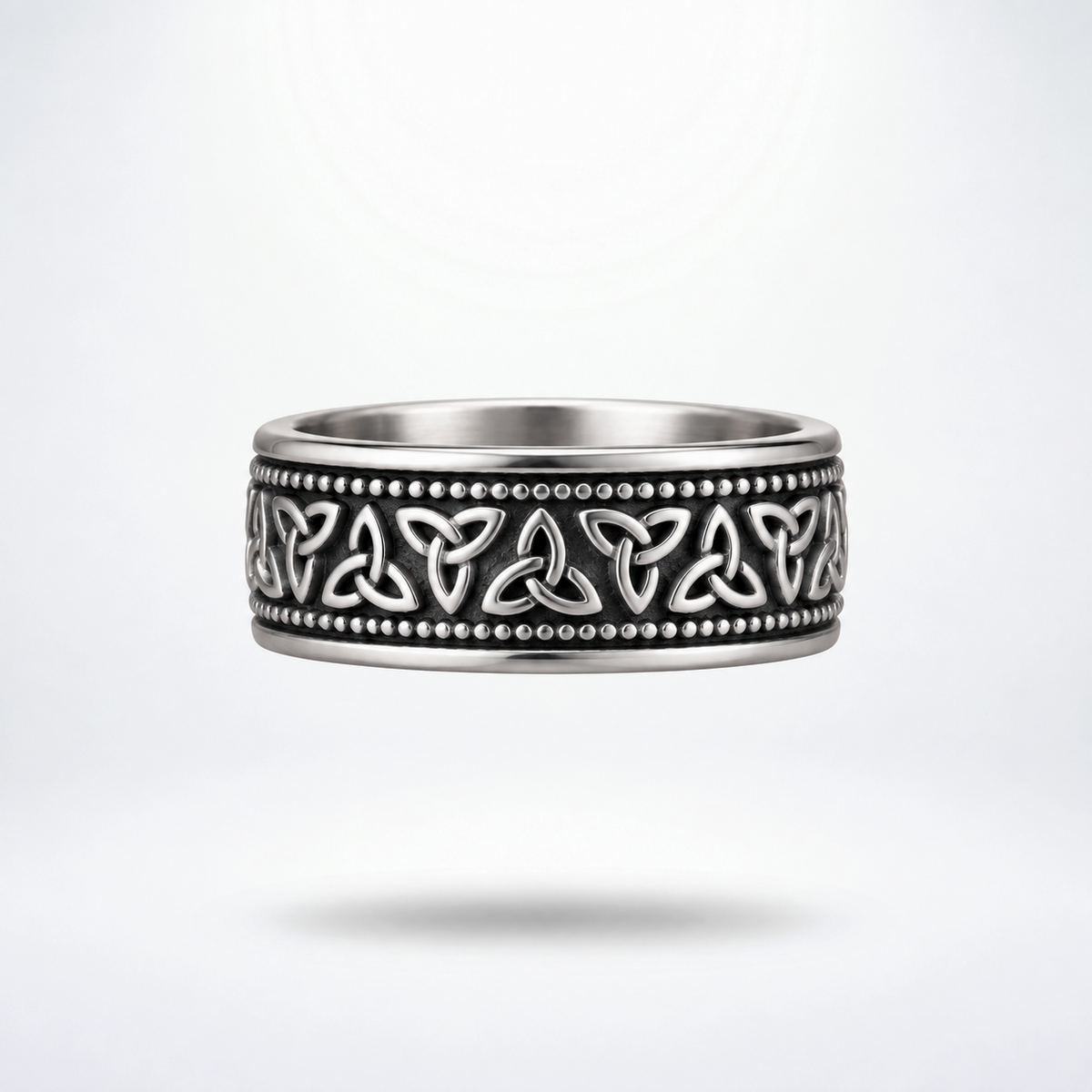 Eirin Apparel Men's Ring Men's Celtic Knot Ring – 'Triquetra' (Trinity Knot) [collection-cover-only]
