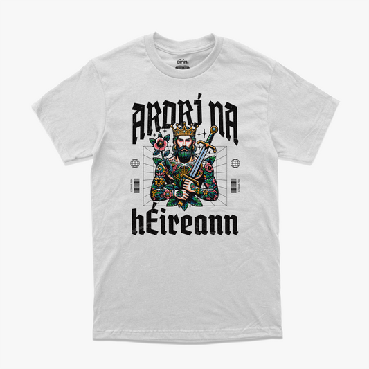 Eirin Apparel Men's T-Shirt Ash / S Men's 'High King Of Ireland' Gaelic T-Shirt