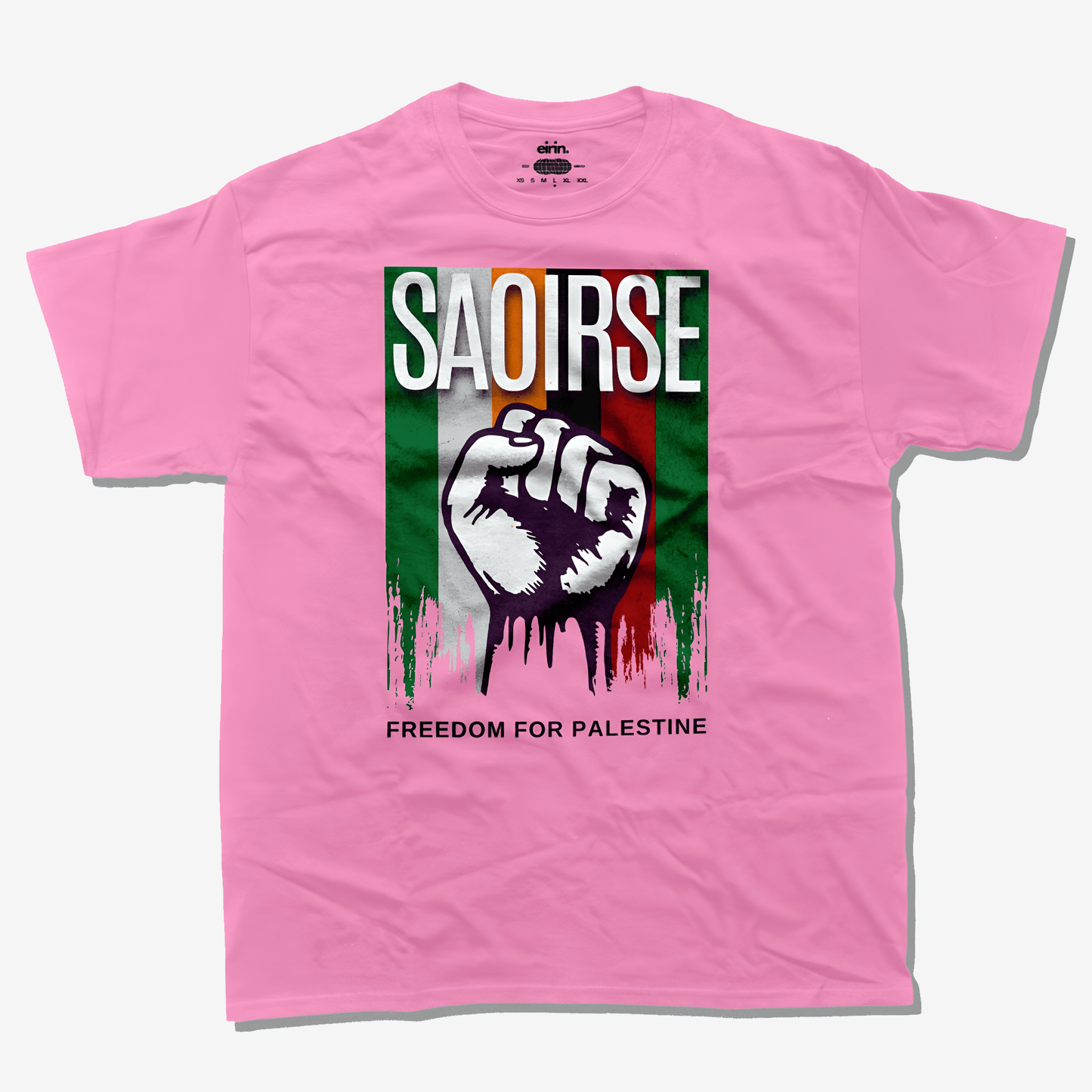 Eirin Apparel Men's T-Shirt Azalea / S Men's 'SAOIRSE' Freedom For Palestine T-Shirt