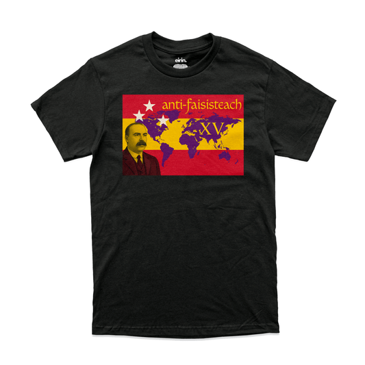 Eirin Apparel Men's T-Shirt Black / S Men's Anti-Fascist James Connolly Tribute T-Shirt - Special Edition