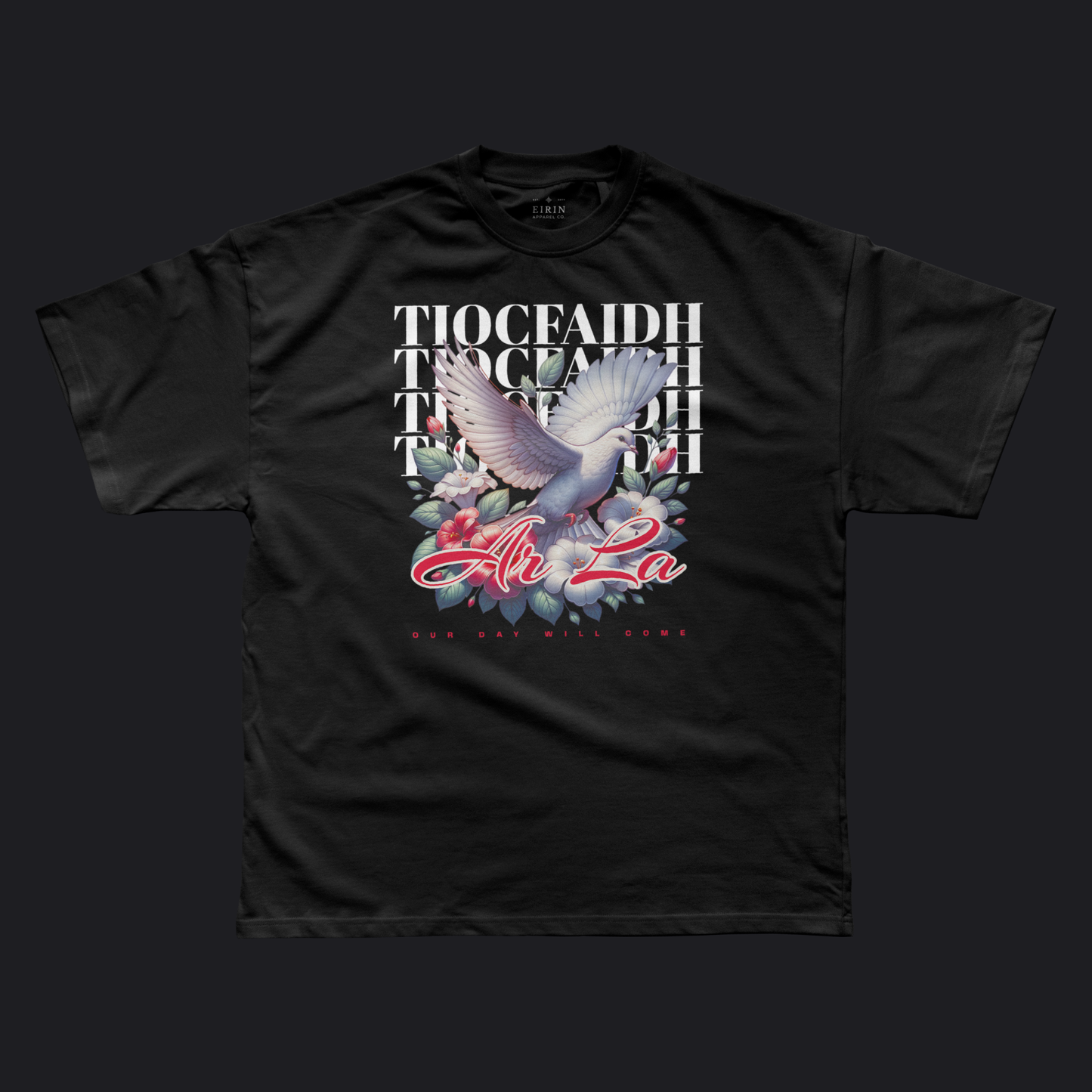 Eirin Apparel Men's T-Shirt Black / S Men's Doves of Freedom Gaelic T-Shirt