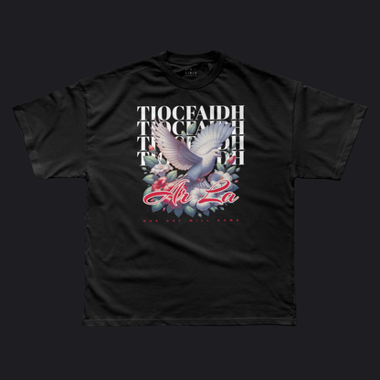 Eirin Apparel Men's T-Shirt Black / S Men's Doves of Freedom Gaelic T-Shirt
