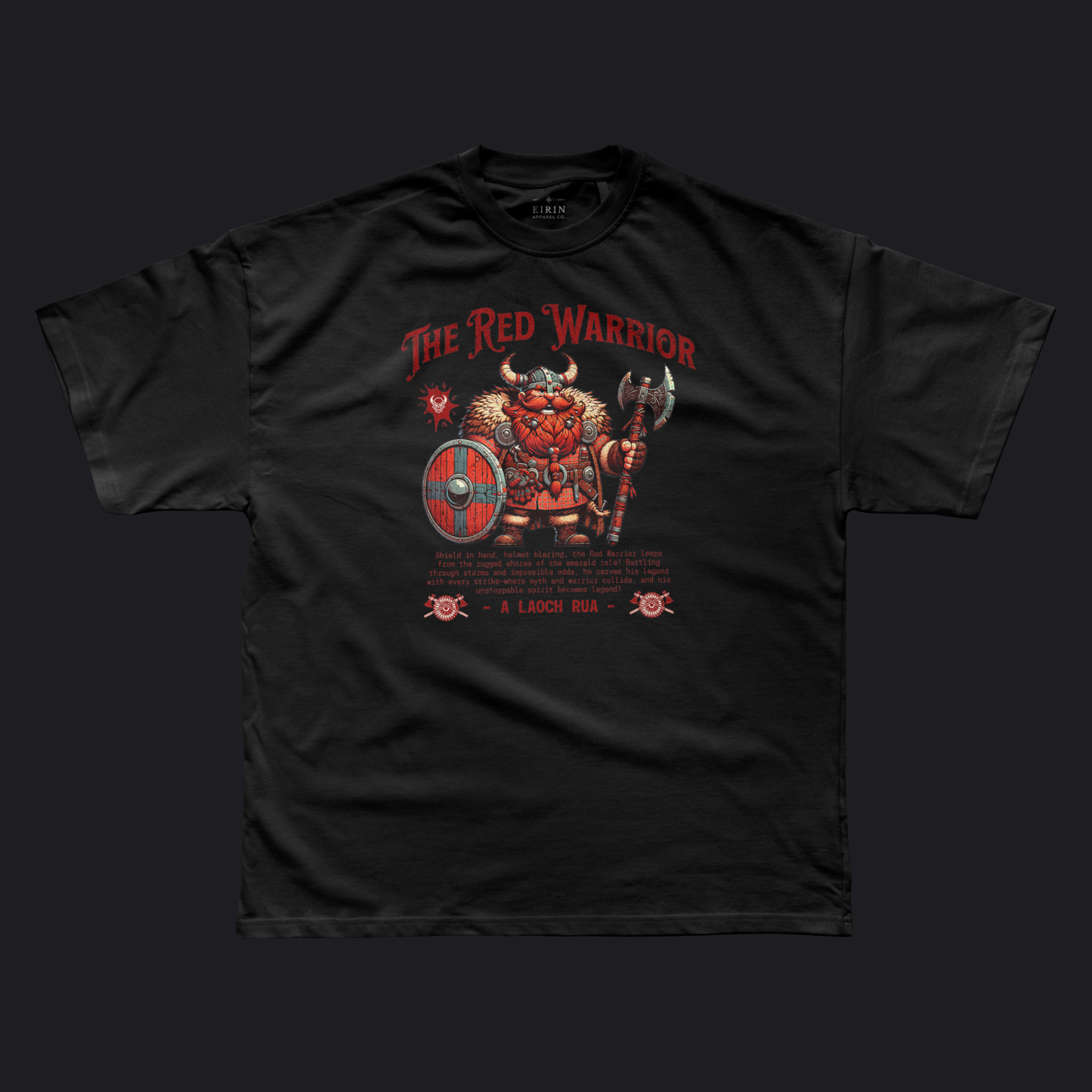 Eirin Apparel Men's T-Shirt Black / S Men's 'The Red Warrior' T-Shirt