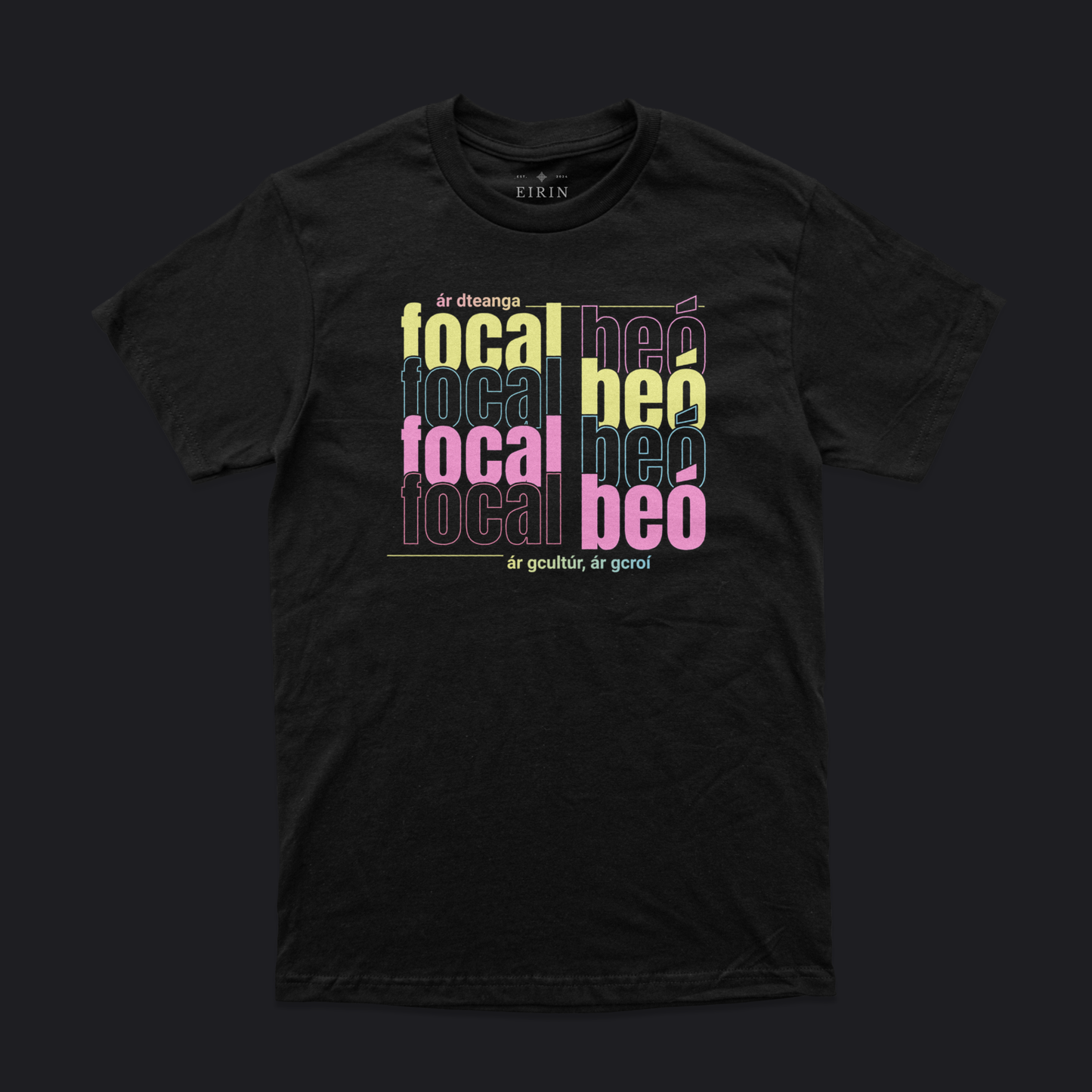 Eirin Apparel Men's T-Shirt Black / S Unisex 'Living Word' Gaelic T-Shirt