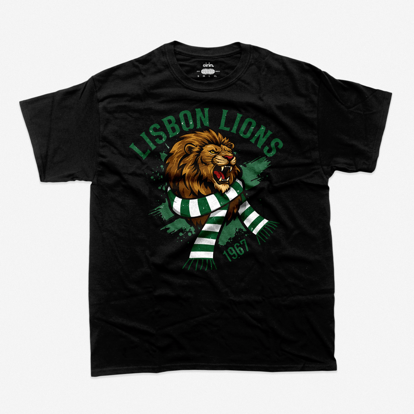 Eirin Apparel Men's T-Shirt Black / S Unisex Roaring Lisbon Lions 1967 T-Shirt