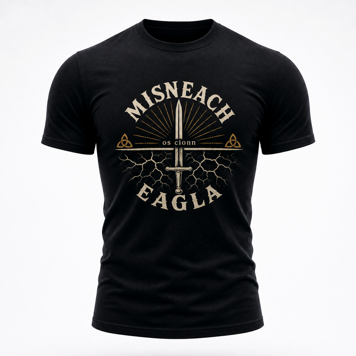 Eirin Apparel Men's T-Shirt 'Courage Over Fear' Gaelic T-Shirt