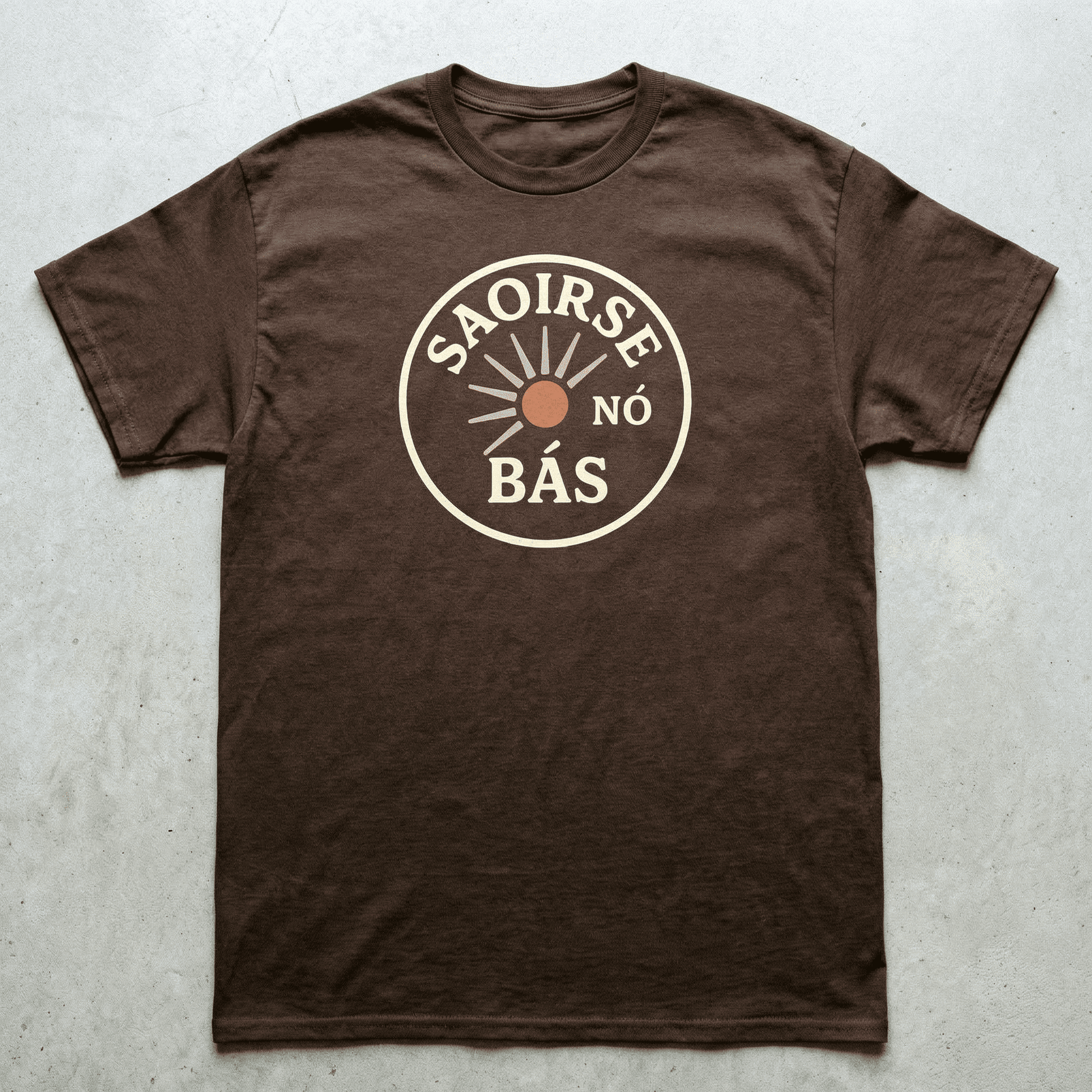 Eirin Apparel Men's T-Shirt Dark Chocolate / S 'Freedom Or Death' Gaelic T-Shirt