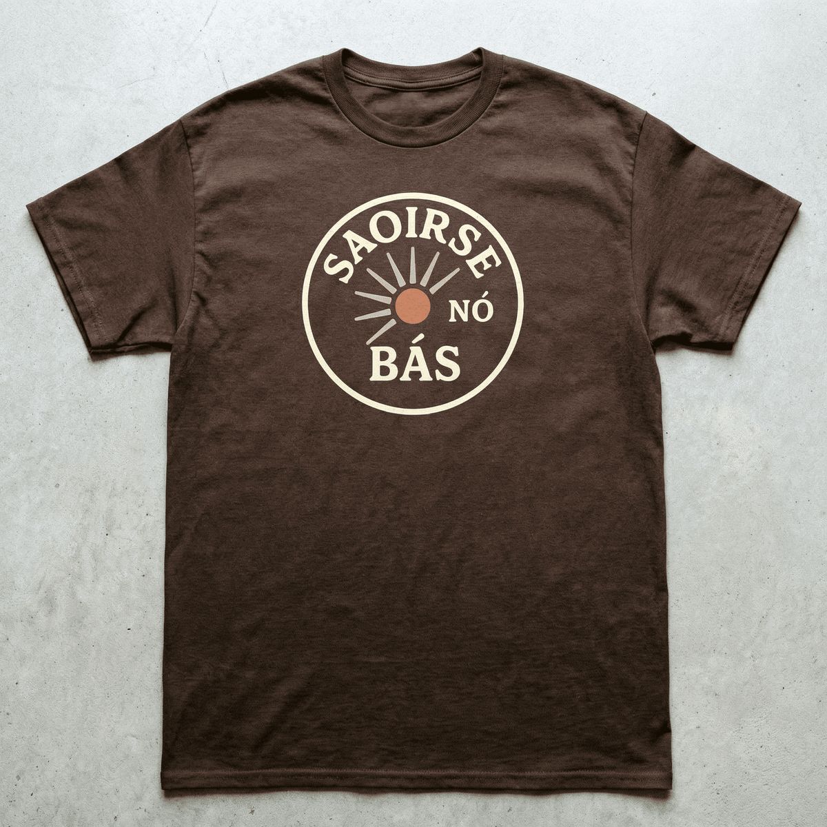Eirin Apparel Men's T-Shirt Dark Chocolate / S 'Freedom Or Death' Gaelic T-Shirt