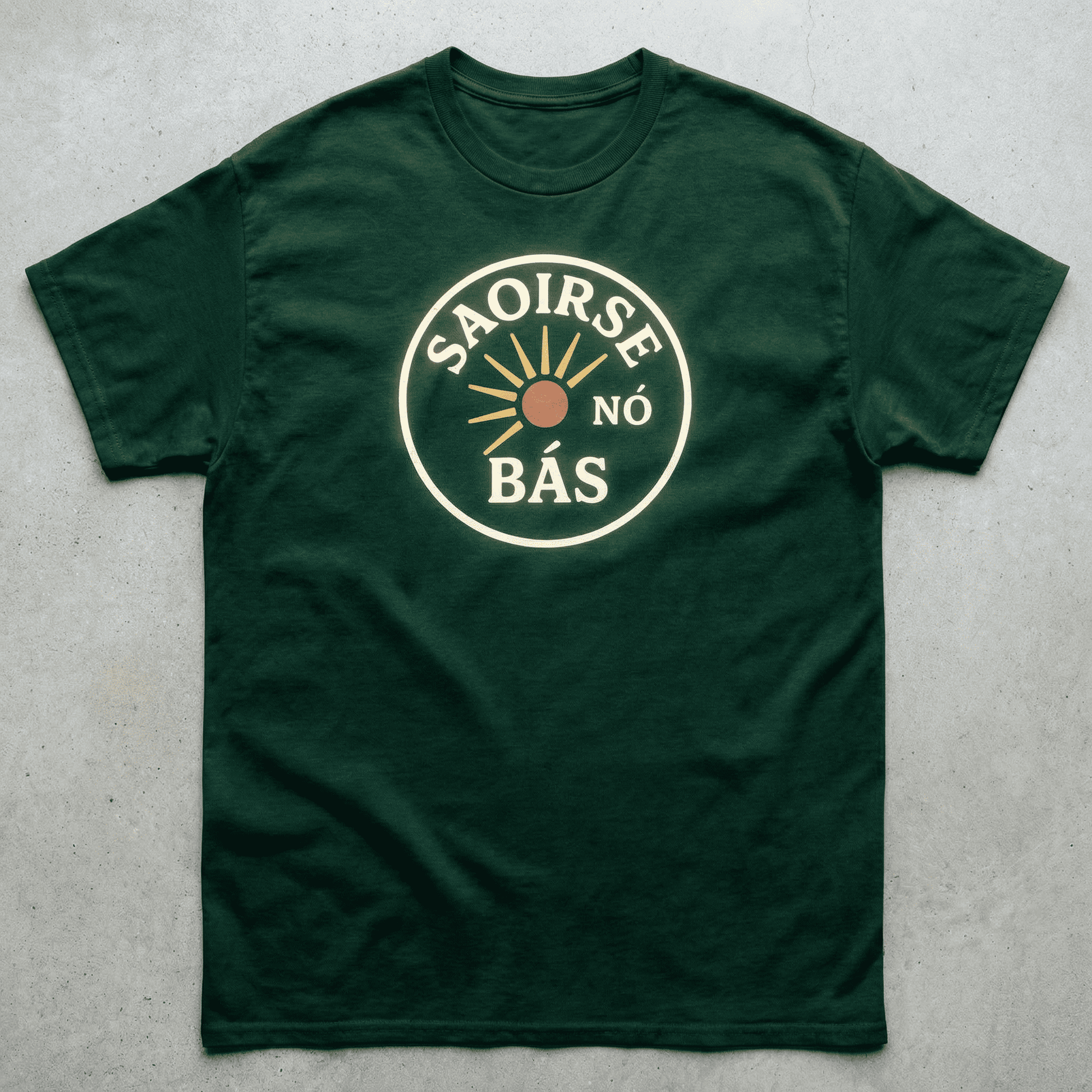 Eirin Apparel Men's T-Shirt Forest Green / S 'Freedom Or Death' Gaelic T-Shirt