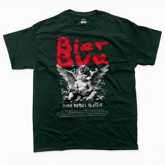 Eirin Apparel Men's T-Shirt Forest Green / S Men's Bier Bua Irish Hustle T-Shirt