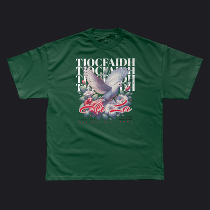 Eirin Apparel Men's T-Shirt Forest Green / S Men's Doves of Freedom Gaelic T-Shirt