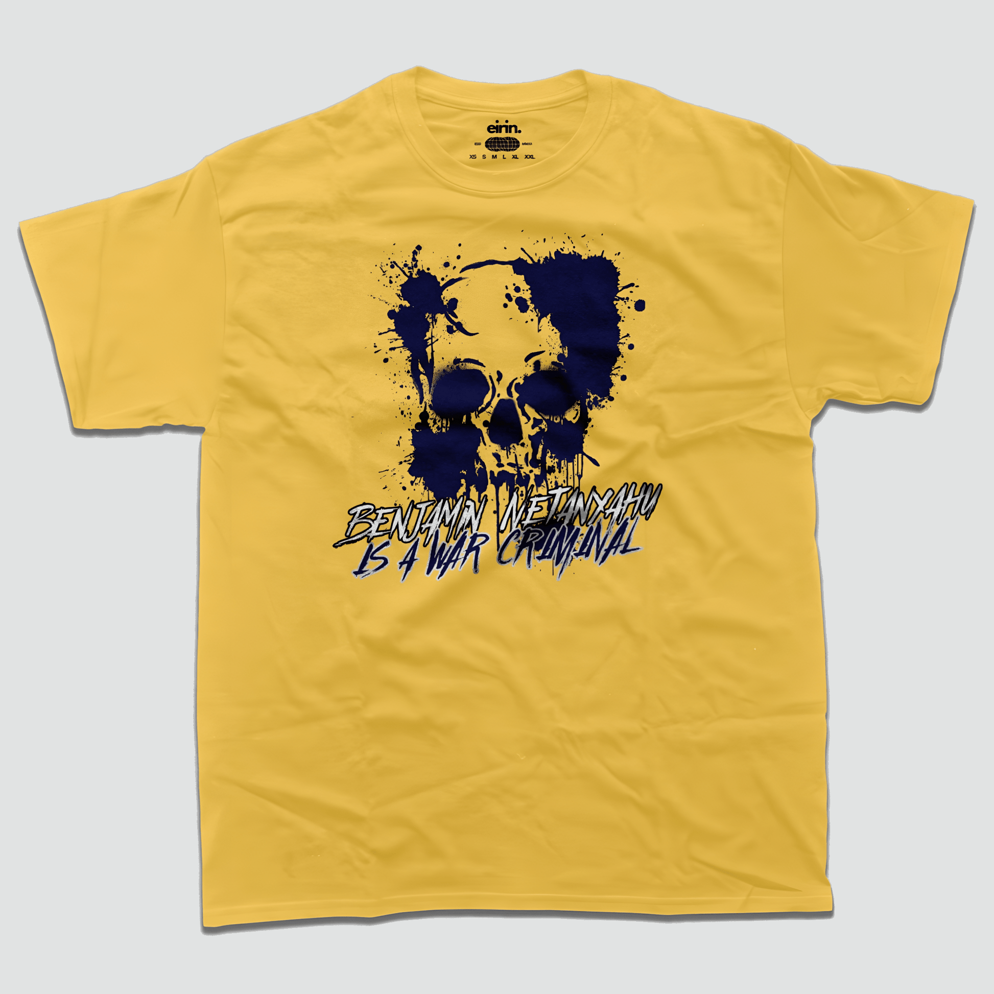 Eirin Apparel Men's T-Shirt Gold / S Men's Benjamin Netanyahu Is A War Criminal T-Shirt