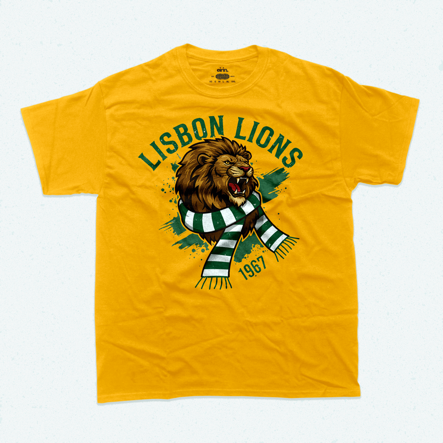 Eirin Apparel Men's T-Shirt Gold / S Unisex Roaring Lisbon Lions 1967 T-Shirt