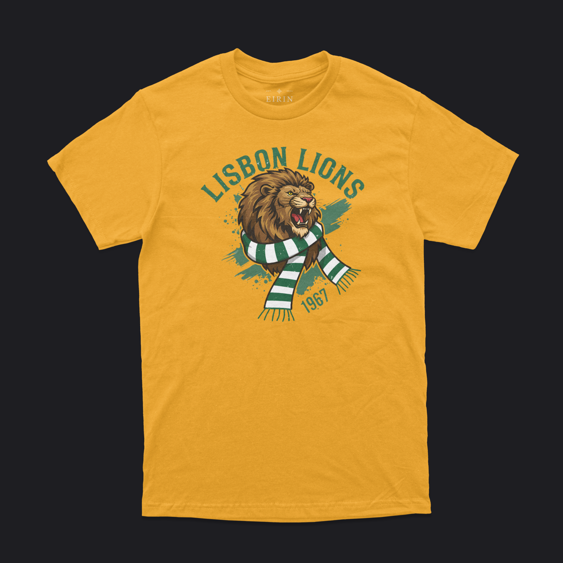 Eirin Apparel Men's T-Shirt Gold / S Unisex Roaring Lisbon Lions 1967 T-Shirt