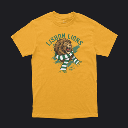 Eirin Apparel Men's T-Shirt Gold / S Unisex Roaring Lisbon Lions 1967 T-Shirt