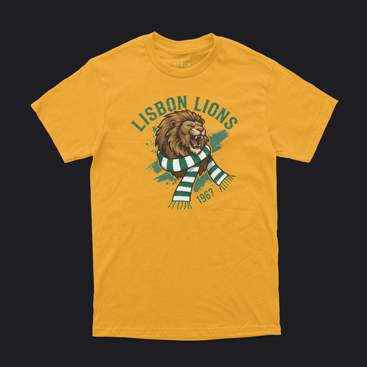 Eirin Apparel Men's T-Shirt Gold / S Unisex Roaring Lisbon Lions 1967 T-Shirt