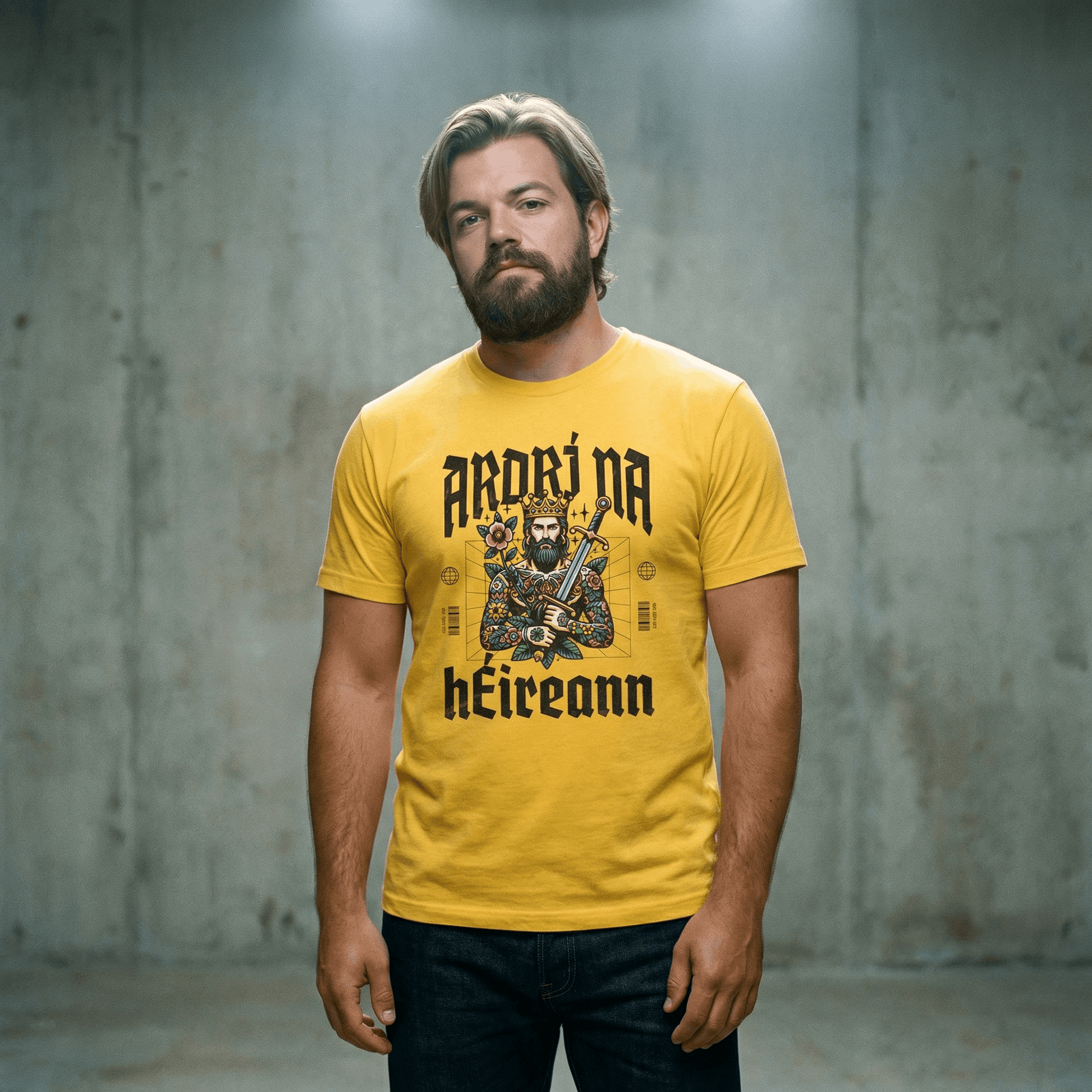 Eirin Apparel Men's T-Shirt 'High King Of Ireland' Gaelic T-Shirt