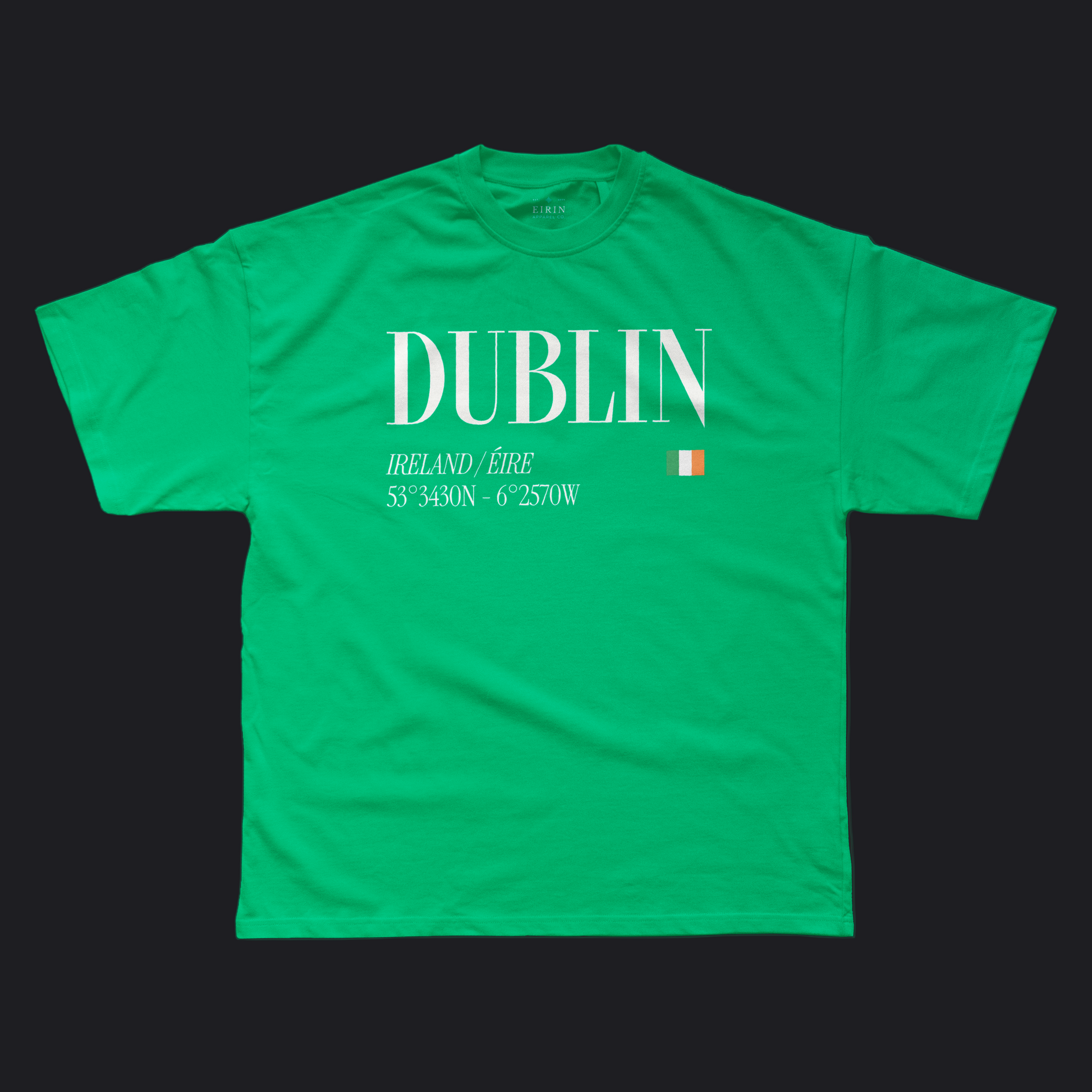 Eirin Apparel Men's T-Shirt Irish Green / S Men's Dublin 53°N/6°W T-Shirt