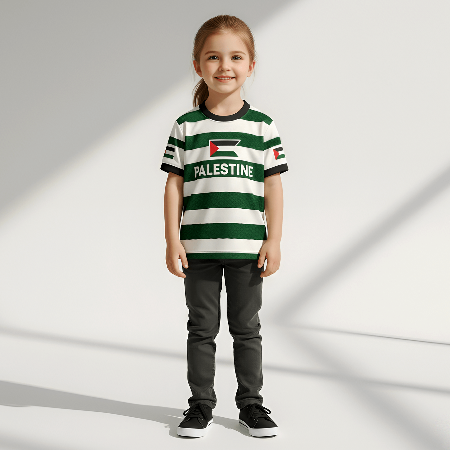 Eirin Apparel Men's T-Shirt Kids’ Celtic FC Palestine Jersey – 2025 Hope & Unity Edition