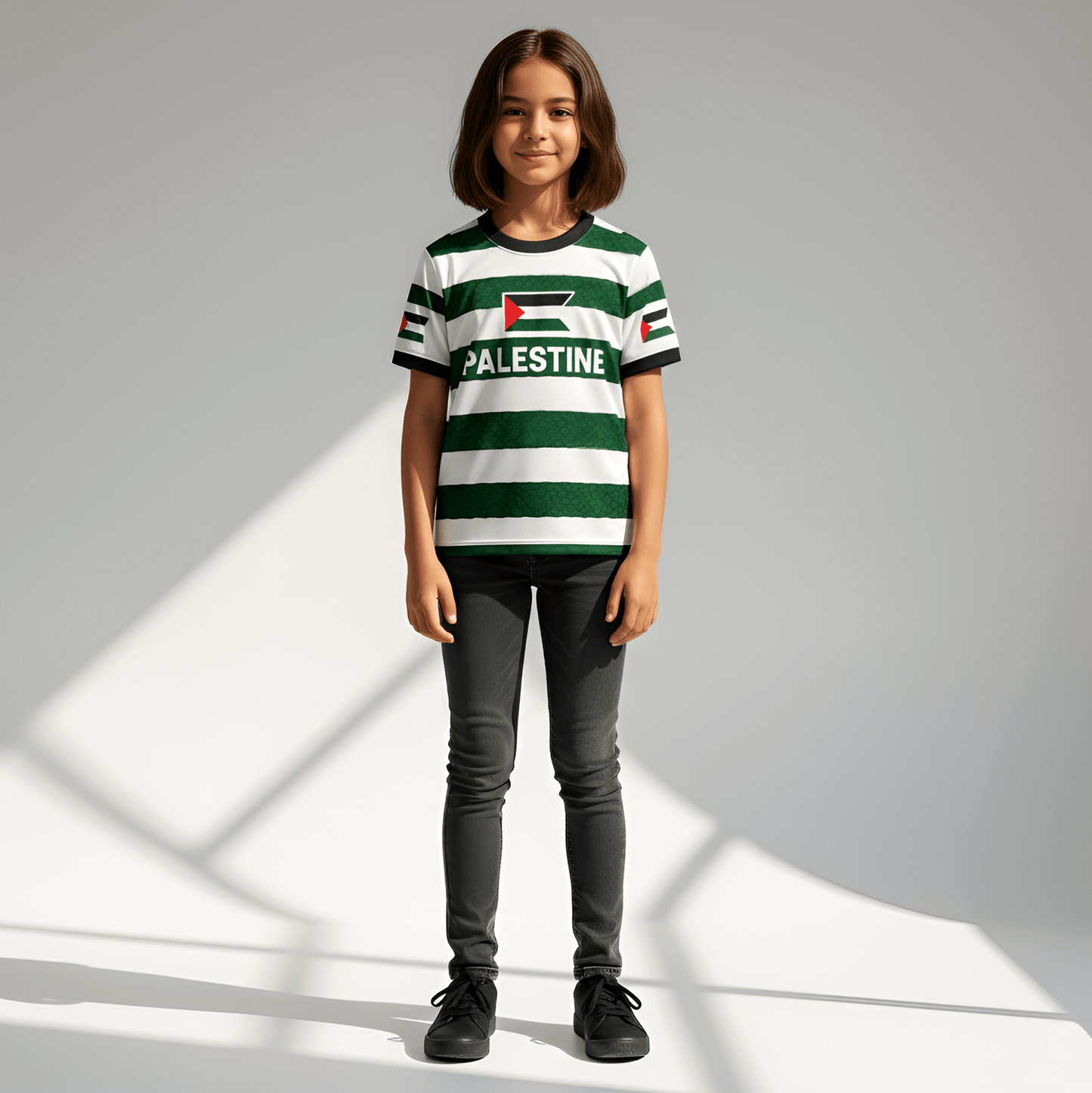Eirin Apparel Men's T-Shirt Kids’ Celtic FC Palestine Jersey – 2025 Hope & Unity Edition