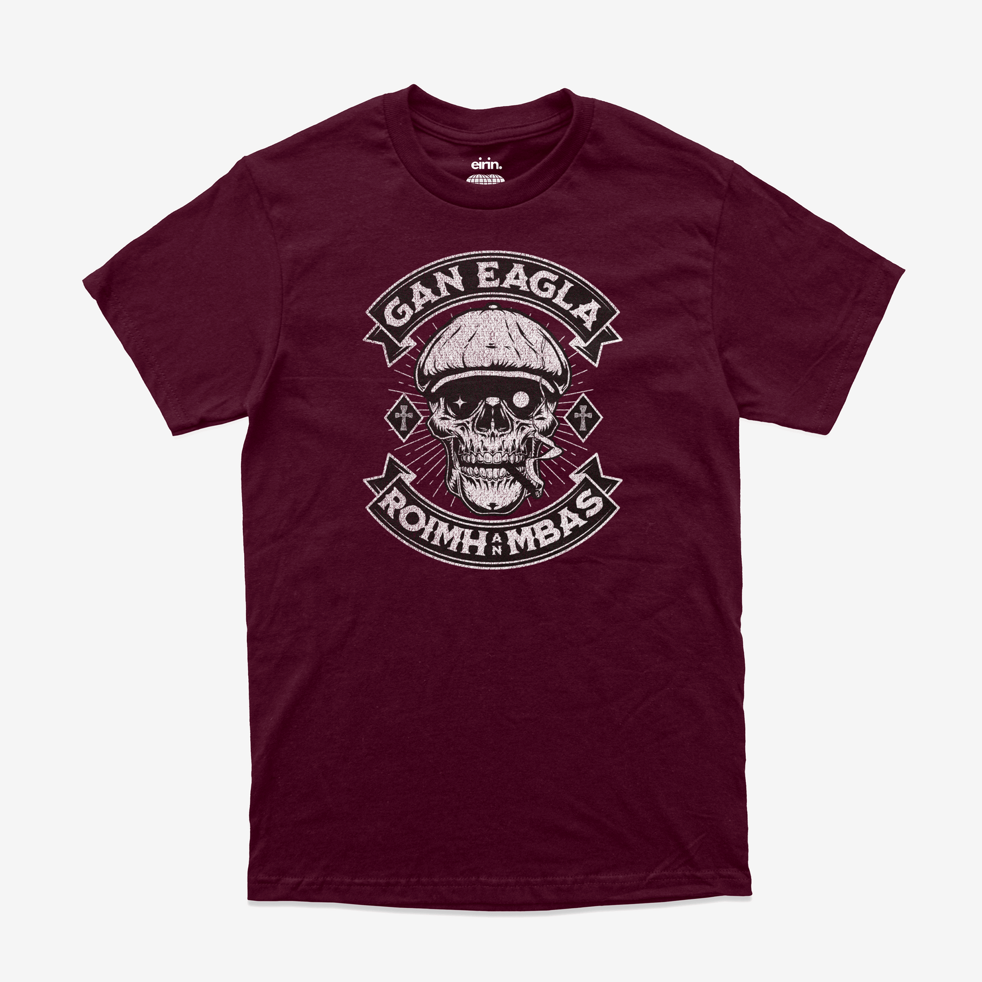 Eirin Apparel Men's T-Shirt Maroon / S Men's 'Without Fear Of Death' Gaelic T-Shirt