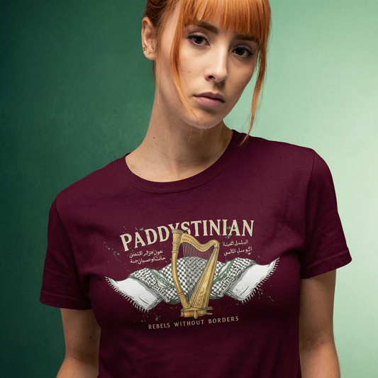 Eirin Apparel Men's T-Shirt Maroon / S 'Paddystinian – Rebels Without Borders' T-Shirt