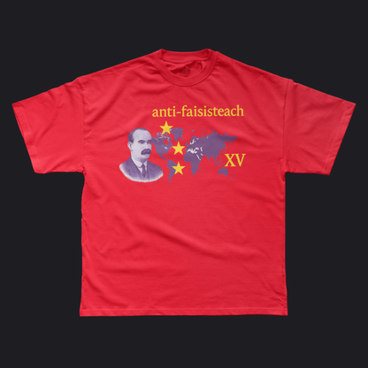 Eirin Apparel Men's T-Shirt Men's Anti-Fascist James Connolly Tribute T-Shirt - Special Edition (R/Y)