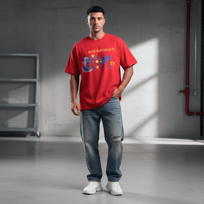 Eirin Apparel Men's T-Shirt Men's Anti-Fascist James Connolly Tribute T-Shirt - Special Edition (R/Y)