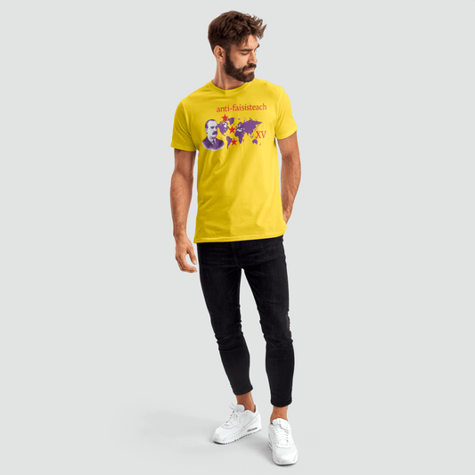 Eirin Apparel Men's T-Shirt Men's Anti-Fascist James Connolly Tribute T-Shirt -Special Edition (Y/R)