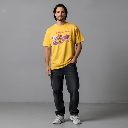 Eirin Apparel Men's T-Shirt Men's Anti-Fascist James Connolly Tribute T-Shirt - Special Edition (Y/R)