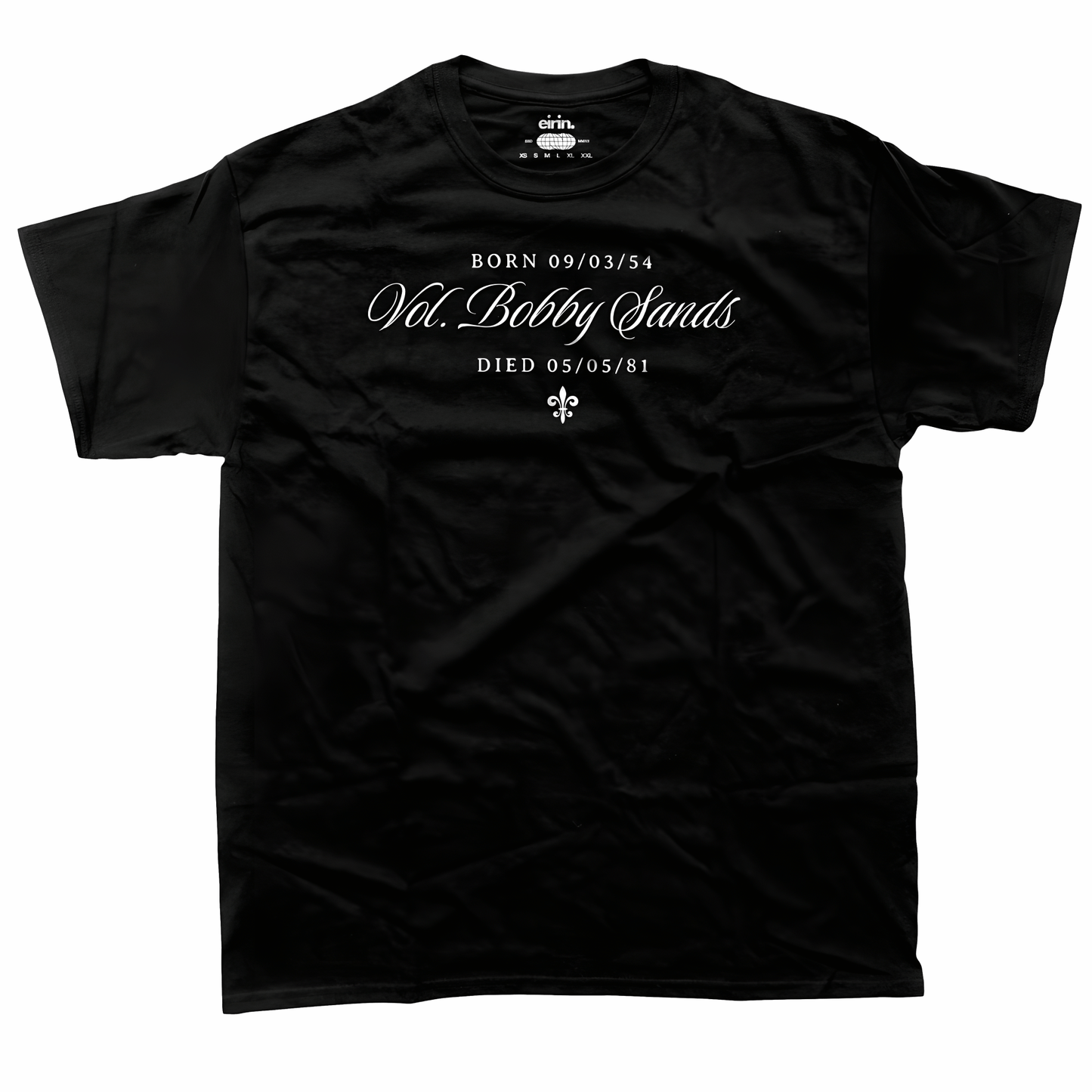 Eirin Apparel Men's T-Shirt Men's Bobby Sands Irish Revenge Black T-Shirt