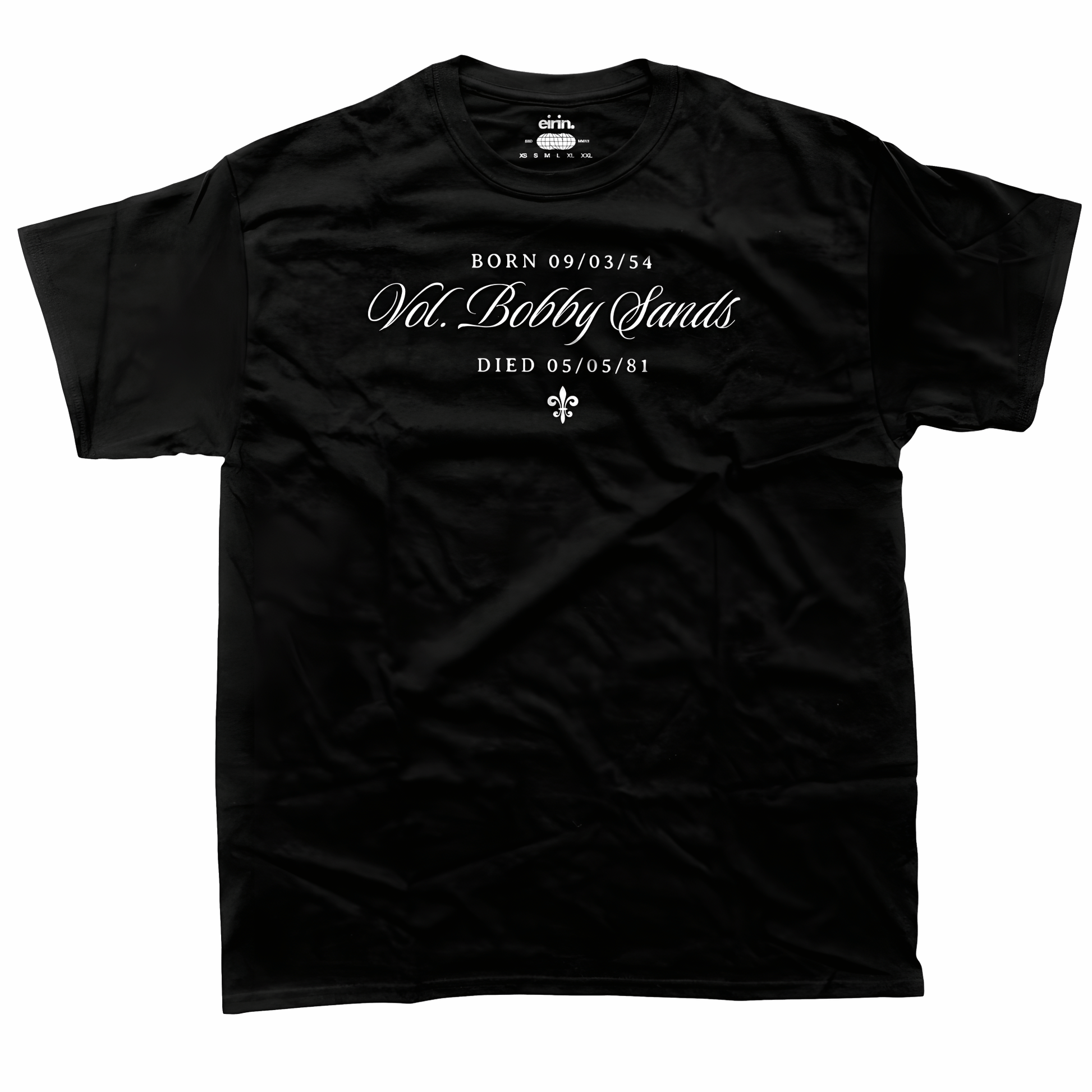 Eirin Apparel Men's T-Shirt Men's Bobby Sands Irish Revenge Black T-Shirt