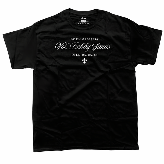 Eirin Apparel Men's T-Shirt Men's Bobby Sands Irish Revenge Black T-Shirt