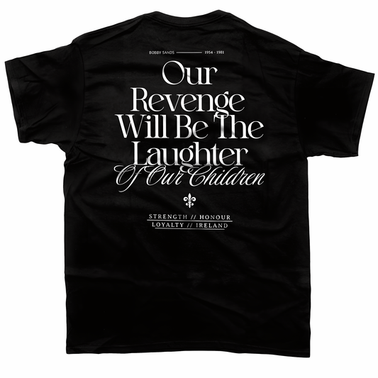 Eirin Apparel Men's T-Shirt Men's Bobby Sands Irish Revenge Black T-Shirt