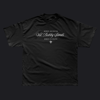 Eirin Apparel Men's T-Shirt Men's Bobby Sands Irish Revenge Black T-Shirt