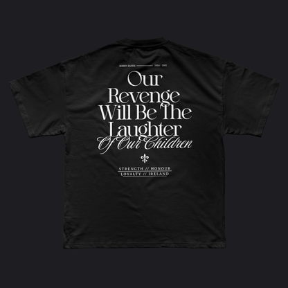 Eirin Apparel Men's T-Shirt Men's Bobby Sands Irish Revenge Black T-Shirt