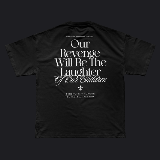 Eirin Apparel Men's T-Shirt Men's Bobby Sands Irish Revenge Black T-Shirt