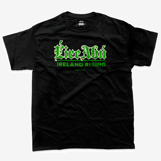 Eirin Apparel Men's T-Shirt Men's 'Éire Abú' Gaelic T-Shirt – Black Edition