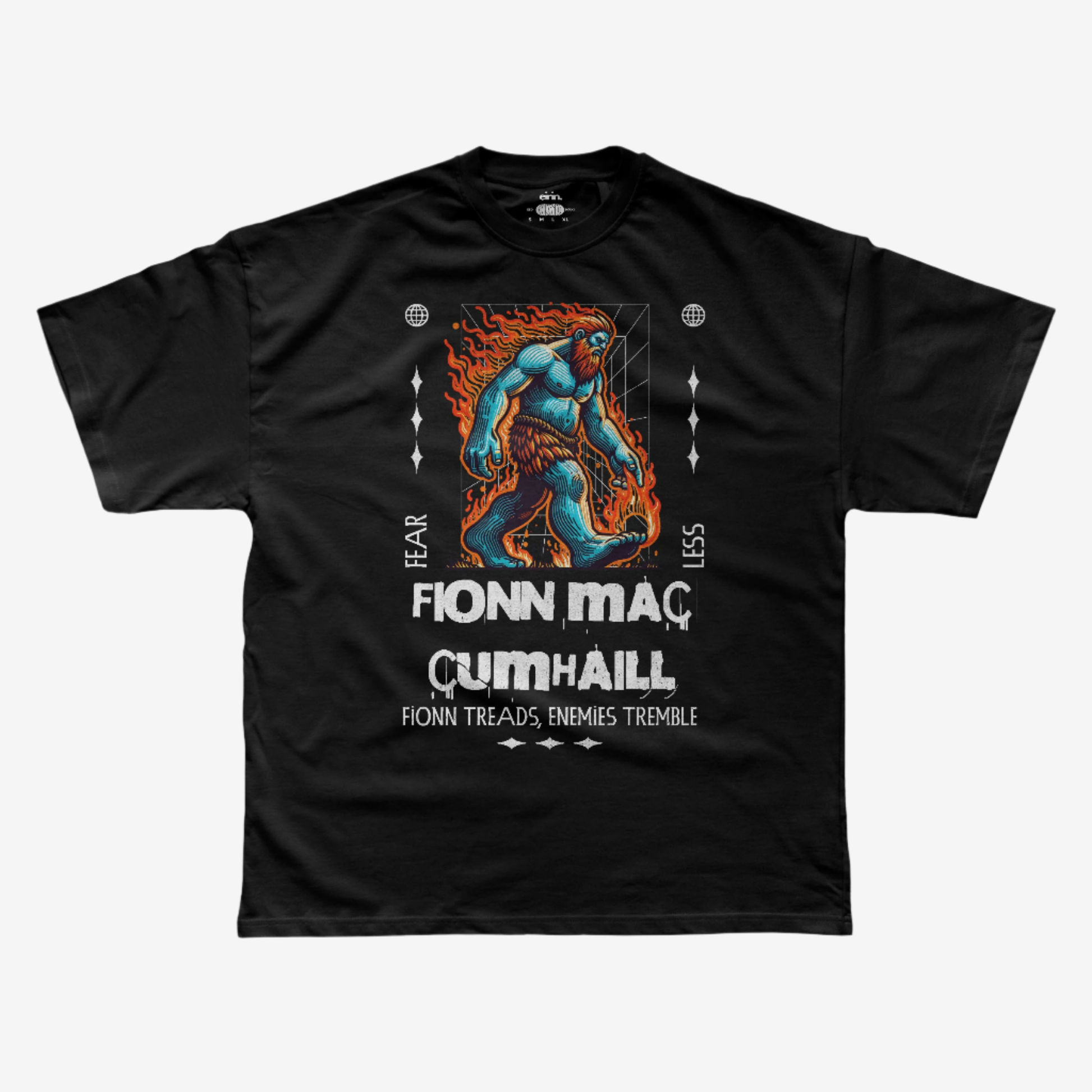 Eirin Apparel Men's T-Shirt Men’s Fionn Mac Cumhaill (Finn McCool) Fearless T-Shirt