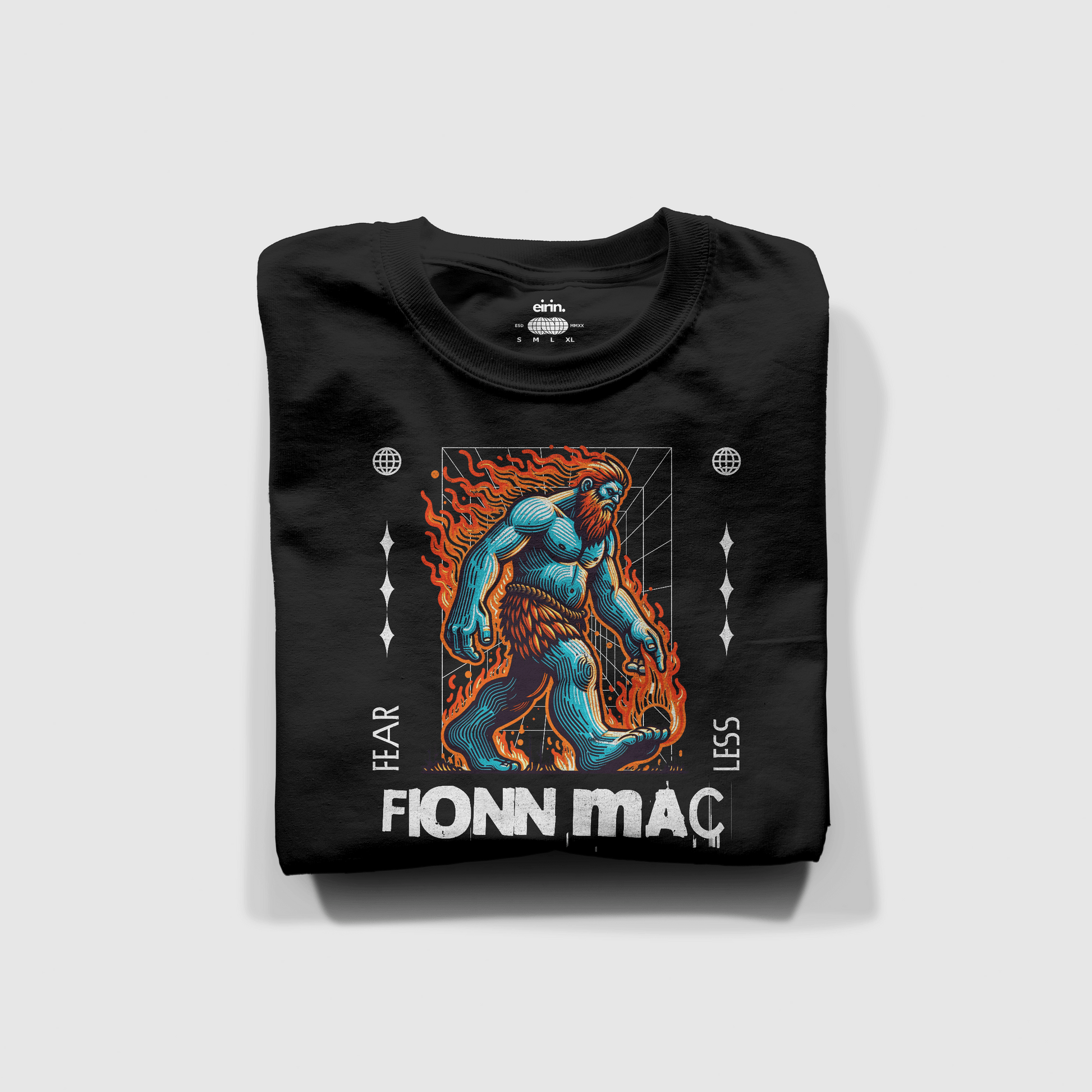 Eirin Apparel Men's T-Shirt Men’s Fionn Mac Cumhaill (Finn McCool) Fearless T-Shirt