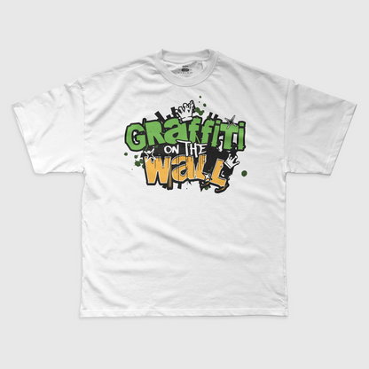 Eirin Apparel Men's T-Shirt Men's Graffiti On The Wall Irish Tricolour Celtic T-Shirt