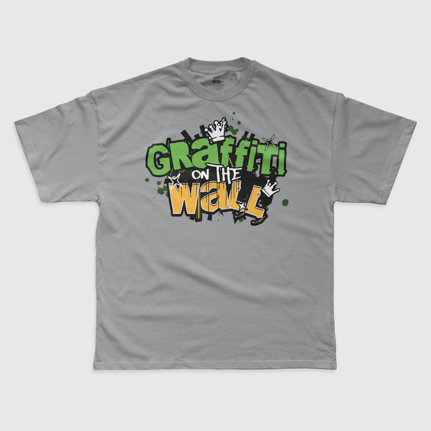 Eirin Apparel Men's T-Shirt Men's Graffiti On The Wall Irish Tricolour Celtic T-Shirt