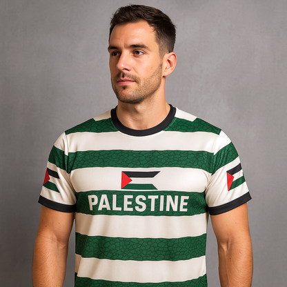 Eirin Apparel Men's T-Shirt Men’s Green Brigade Celtic Palestine Jersey