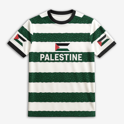 Eirin Apparel Men's T-Shirt Men’s Green Brigade Celtic Palestine Jersey