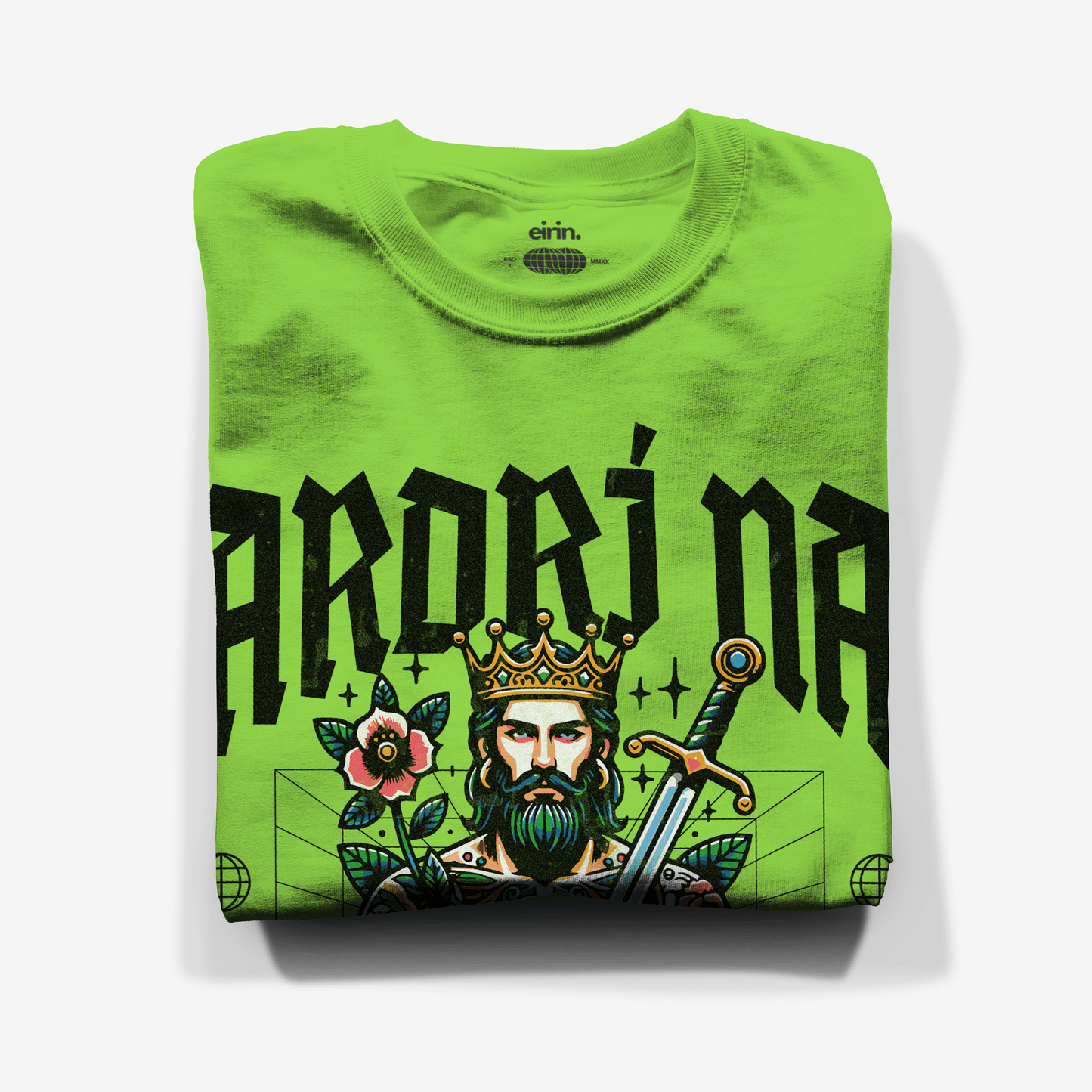 Eirin Apparel Men's T-Shirt Men's 'High King Of Ireland' Gaelic T-Shirt